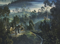 シュピース「風景とその子供たち」（1927）