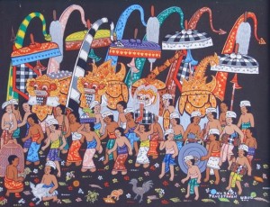 SOKI『バロンの祭列』27,000円(税抜) 作品サイズ：20x50(cm), アクリル/キャンバス