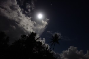 満月の夜に空を仰ぐ２